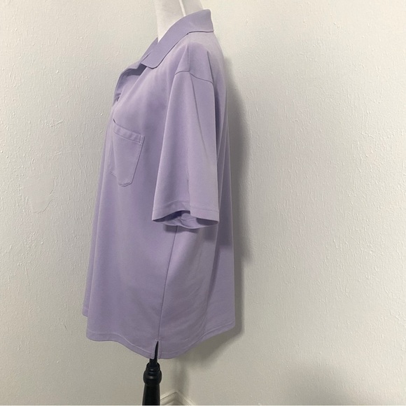 PGA TOUR Men's Polo Golf Shirt XL Lavender 100% Polyester - Picture 3 of 8